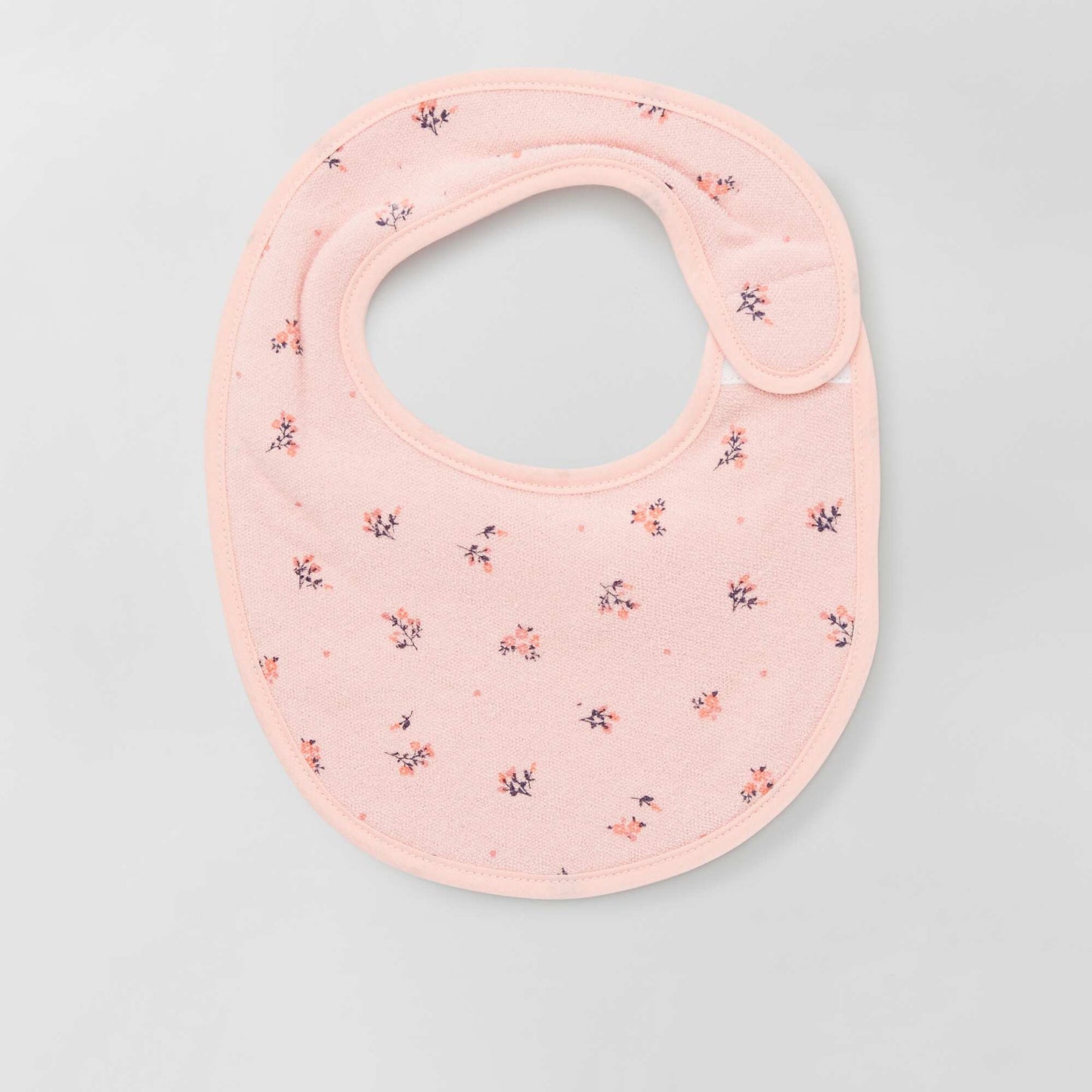 Pack of 5 towelling bibs PINK