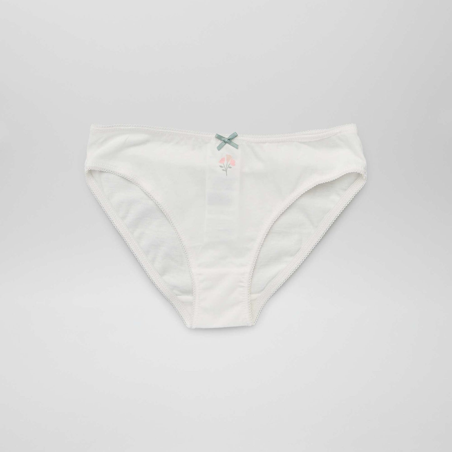 Jersey briefs with pretty bow - Pack of 4 PINK