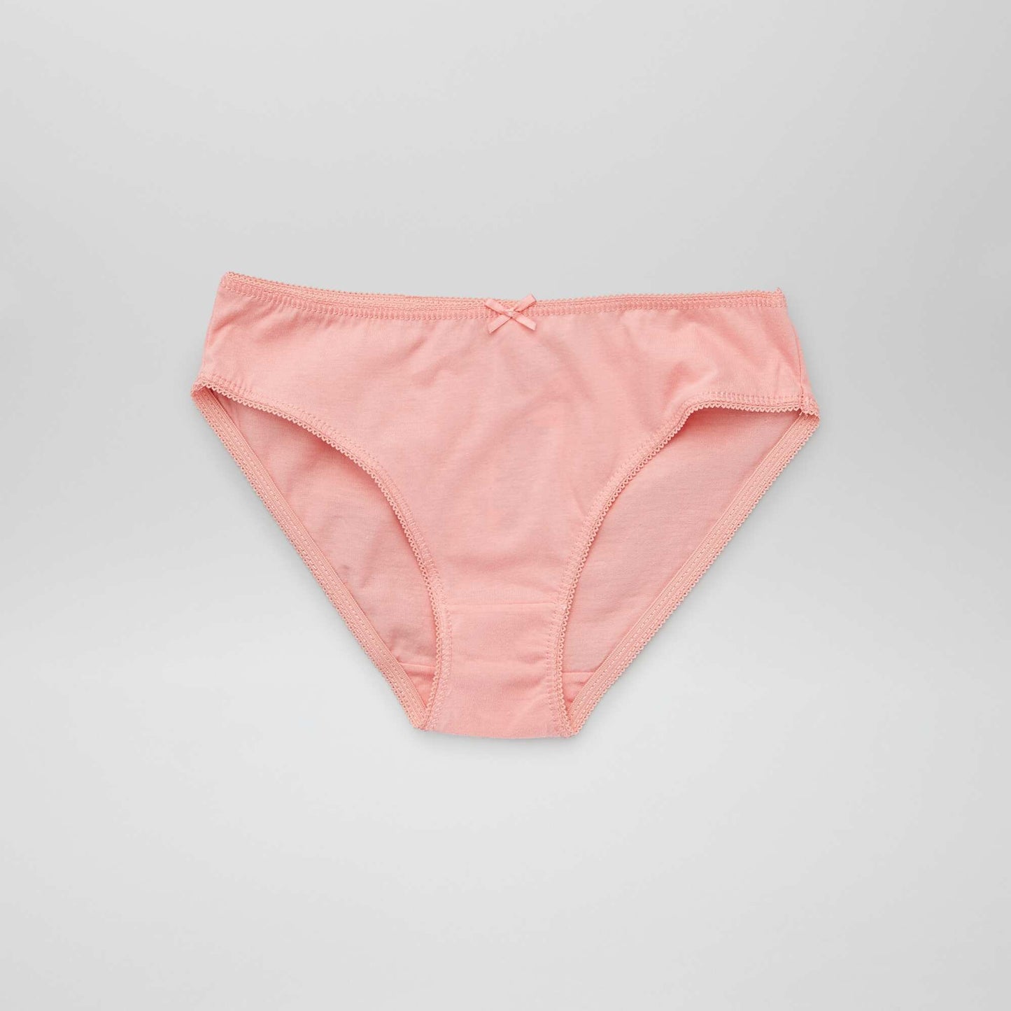 Jersey briefs with pretty bow - Pack of 4 PINK