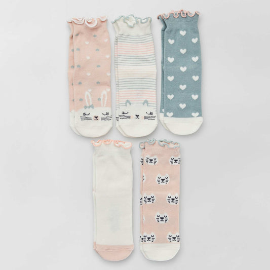 Fancy socks - Pack of 5 PINK