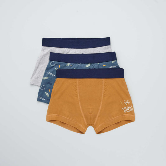 Pack of 3 pairs of boxer shorts BLUE