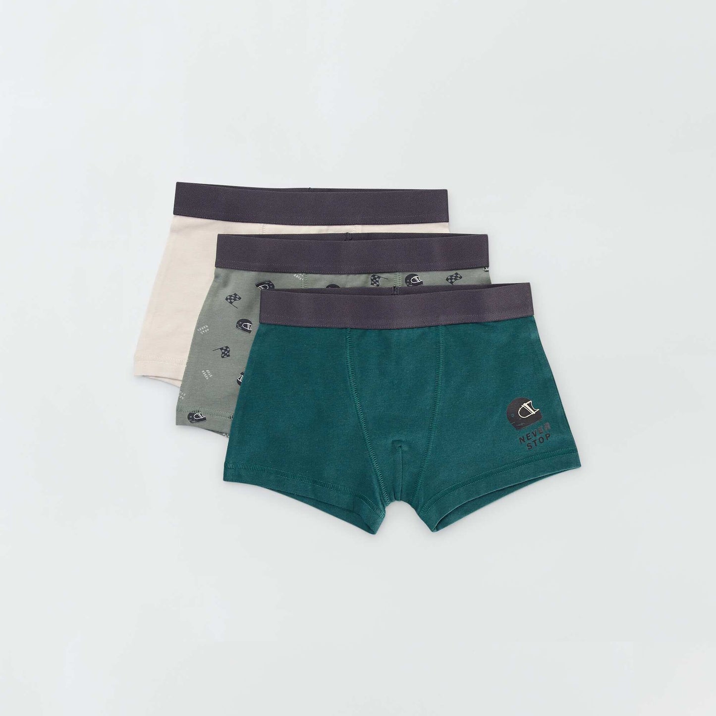 Pack of 3 pairs of boxer shorts GREEN