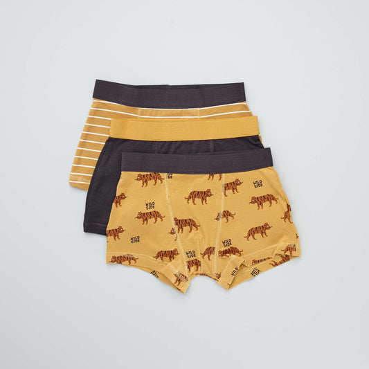 Pack of 3 pairs of boxer shorts YELLOW