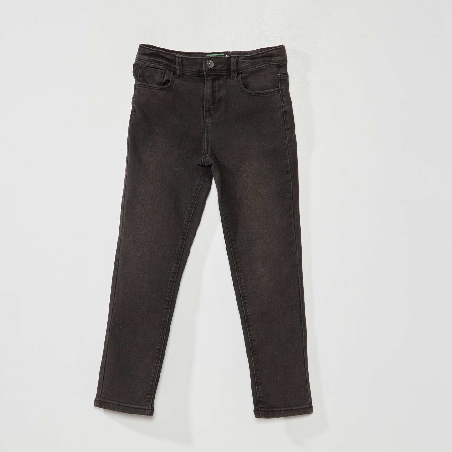 Slim-fit eco-design jeans BLACK