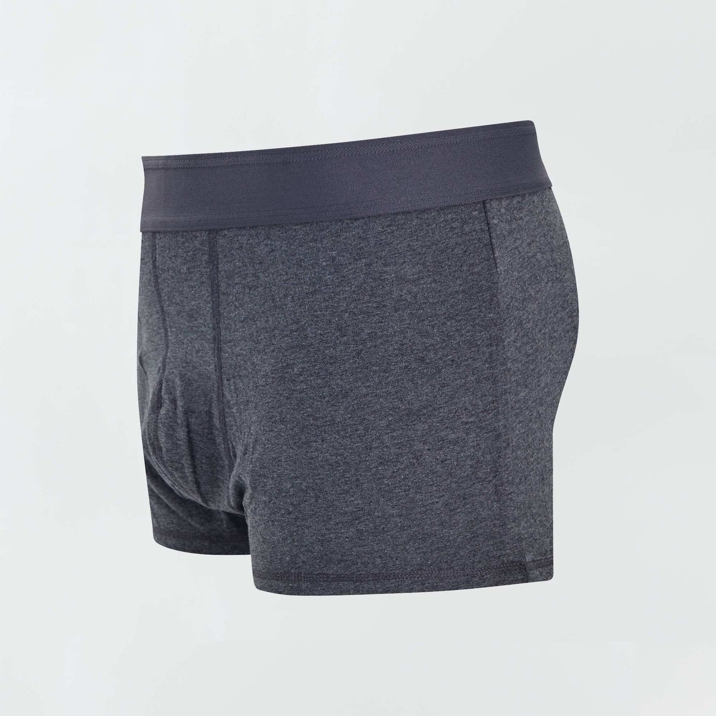 Pack of 3 pairs of plus size eco-design boxer shorts dark grey