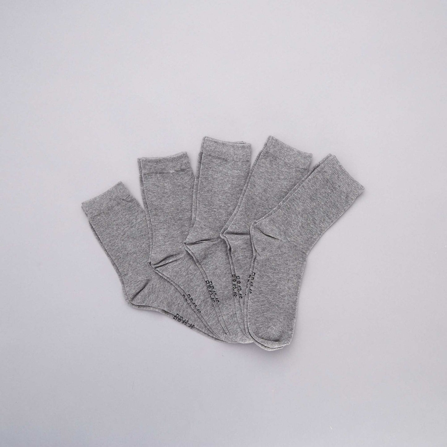 Pack of 5 pairs of socks GREY