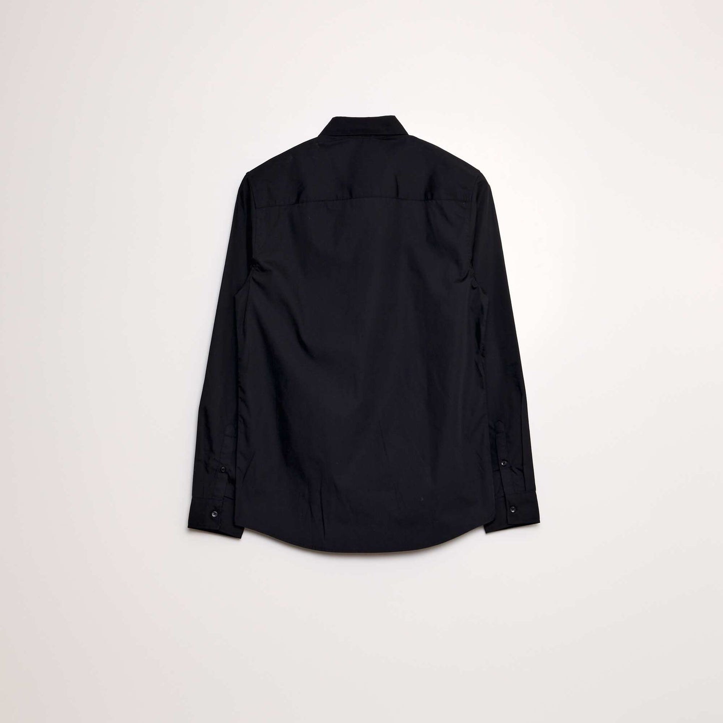 Straight-cut shirt Black