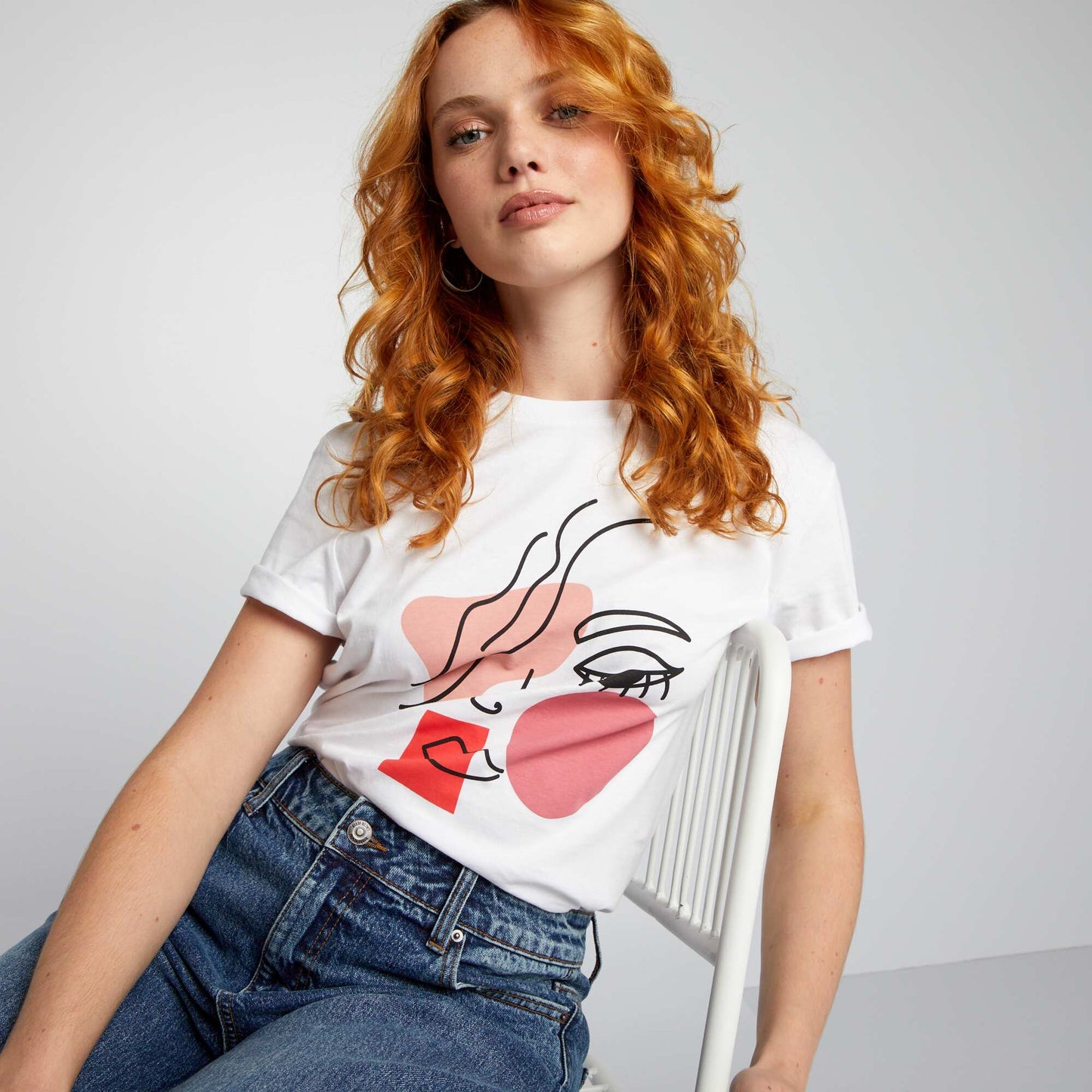 Eco-design heart T-shirt WHITE