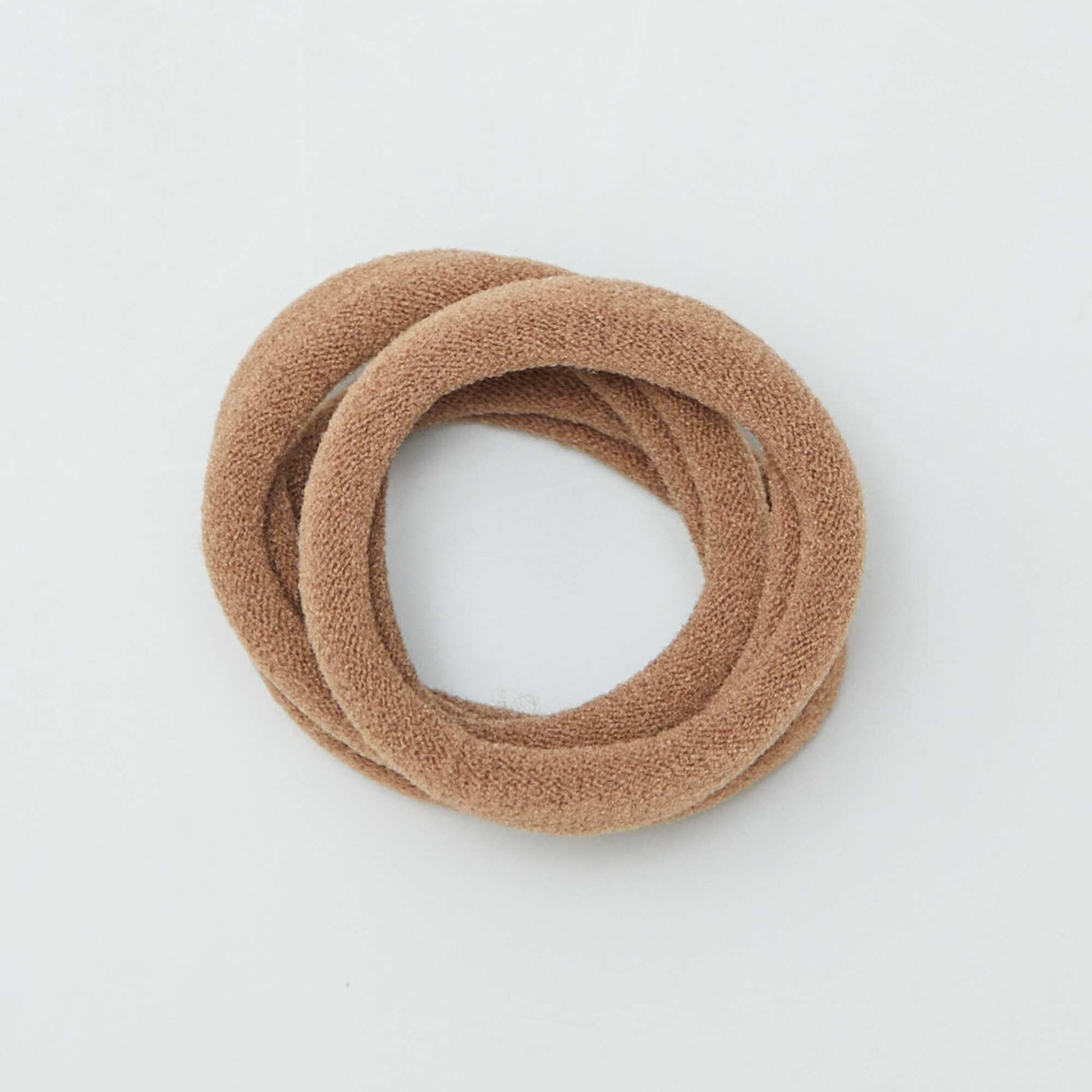 10-Pack Hair Elastics BROWN
