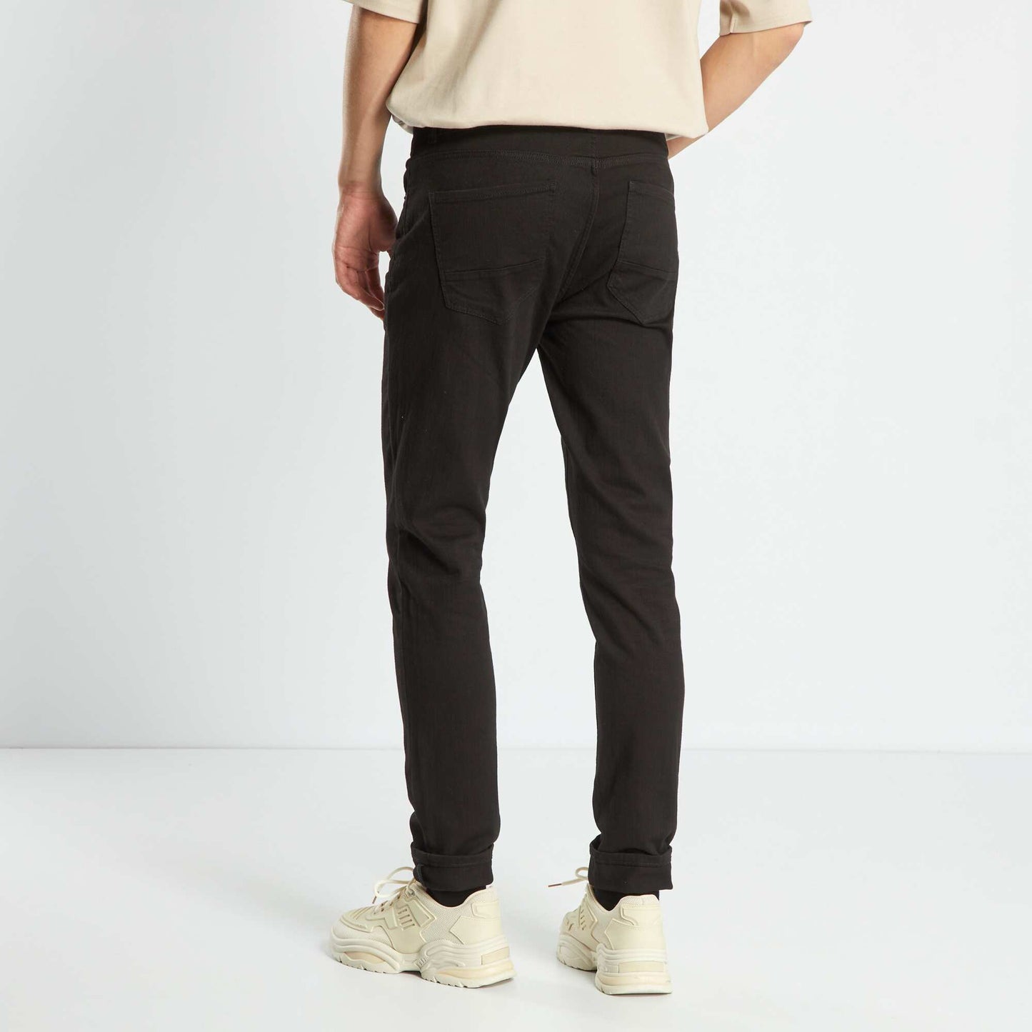 Slim-fit stretch jeans Black