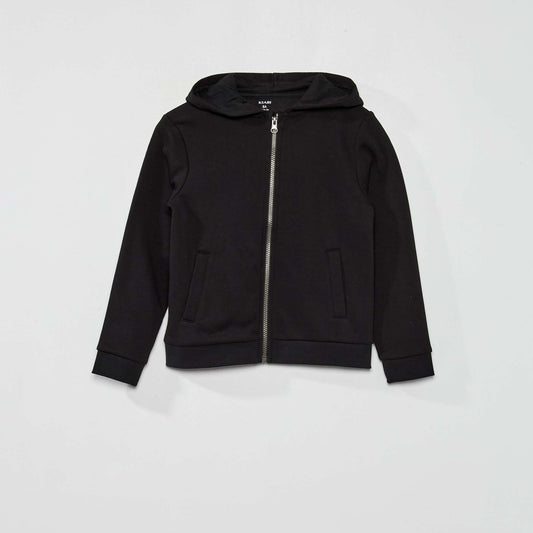 Zip-up hoodie black