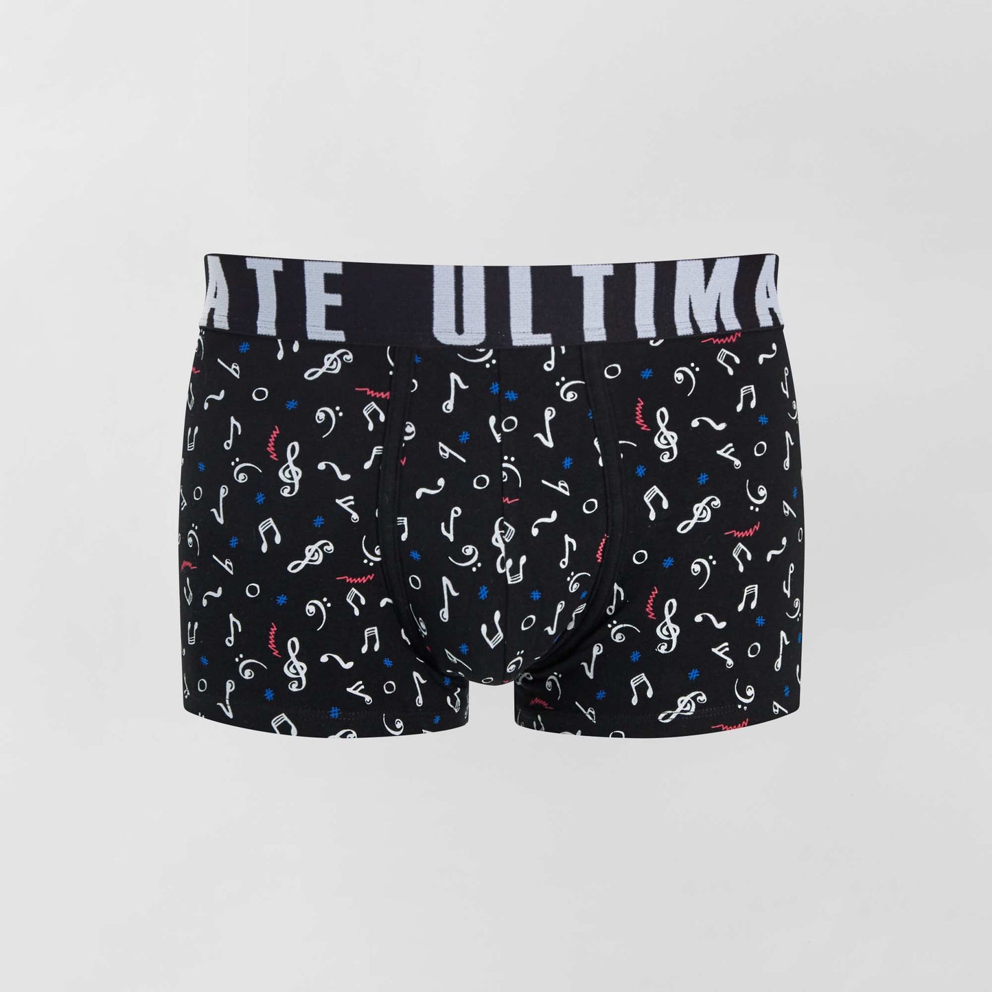 Pack of 3 patterned boxer shorts BLACK