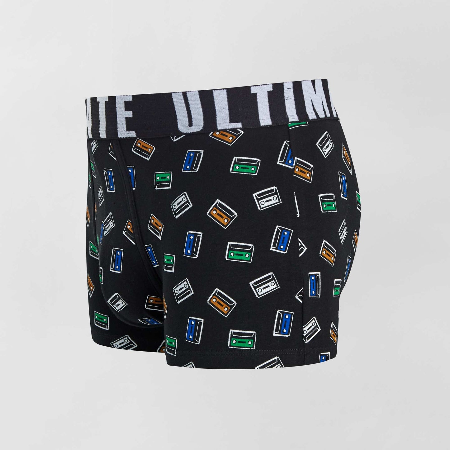 Pack of 3 patterned boxer shorts BLACK