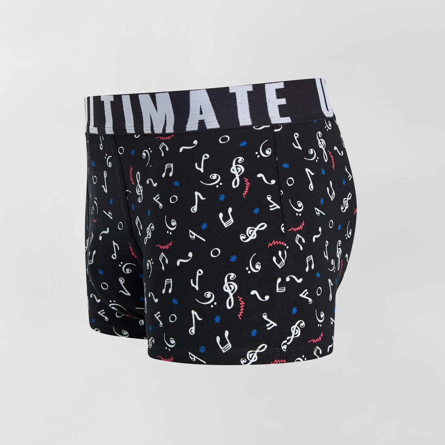 Pack of 3 patterned boxer shorts BLACK