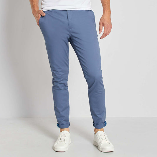 Stretch skinny chinos - L32 BLUE