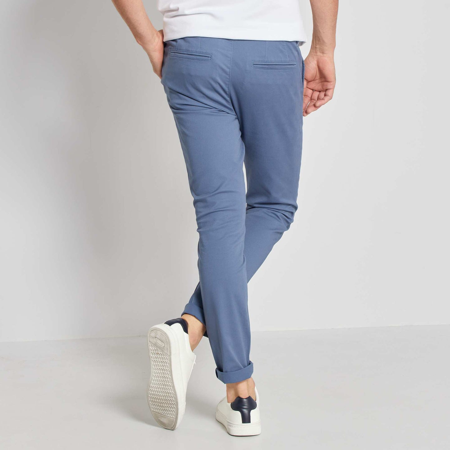 Stretch skinny chinos - L32 BLUE