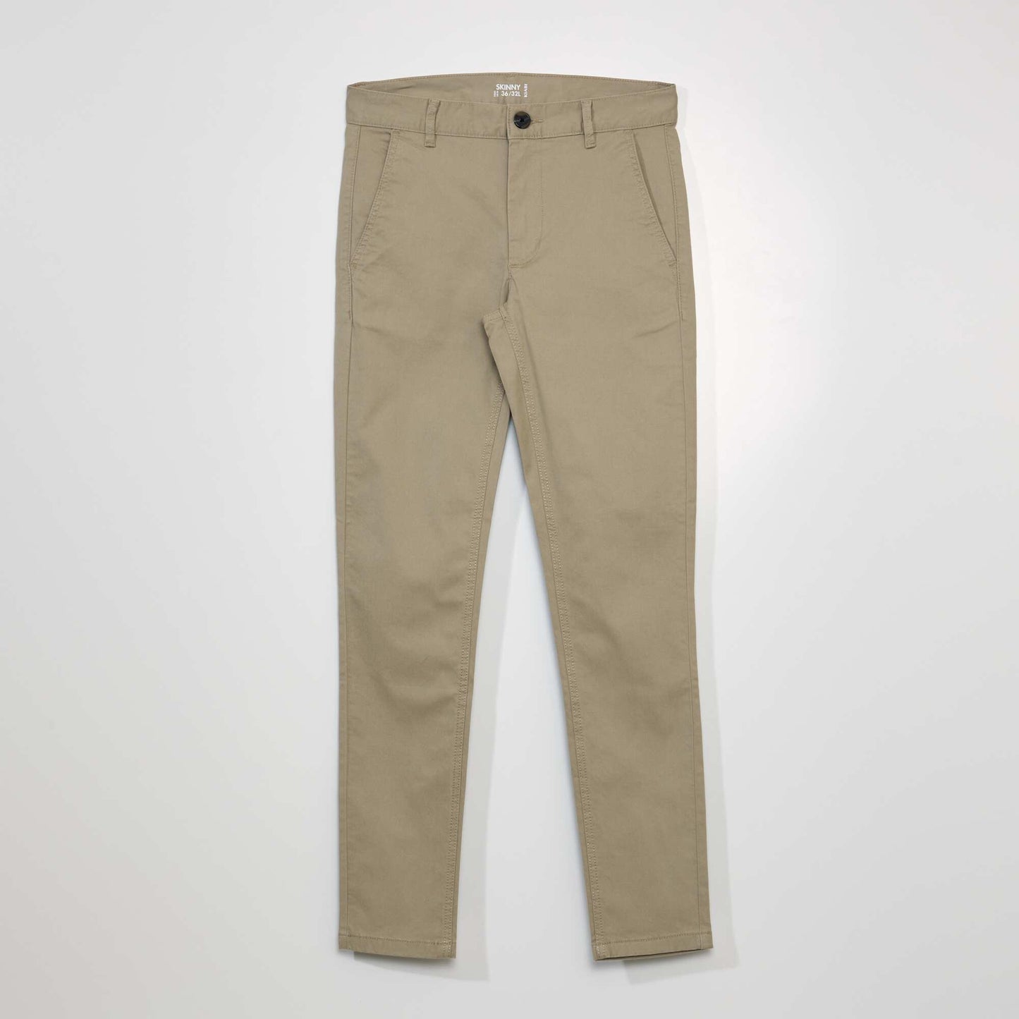 Stretch skinny chinos - L32 BEIGE