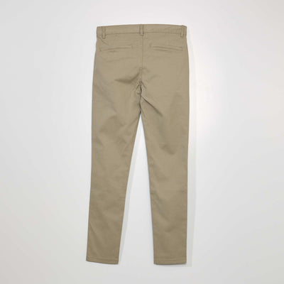 Stretch skinny chinos - L32 BEIGE