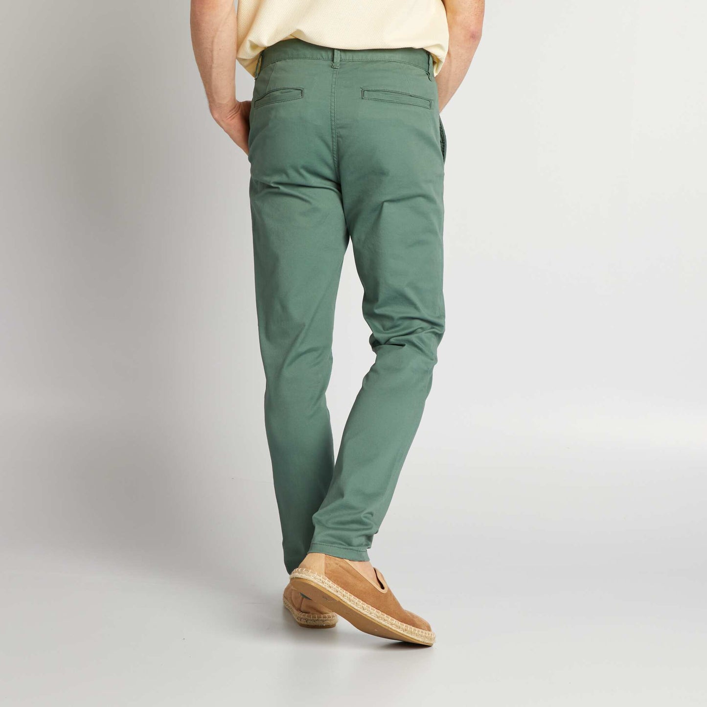 Stretch skinny chinos - L32 GREEN