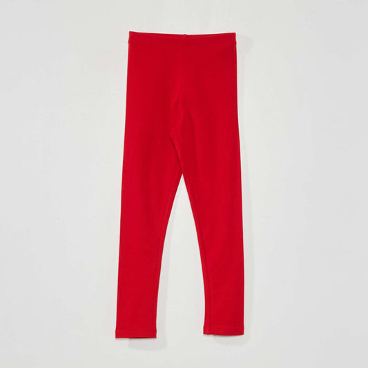 Long stretch leggings RED