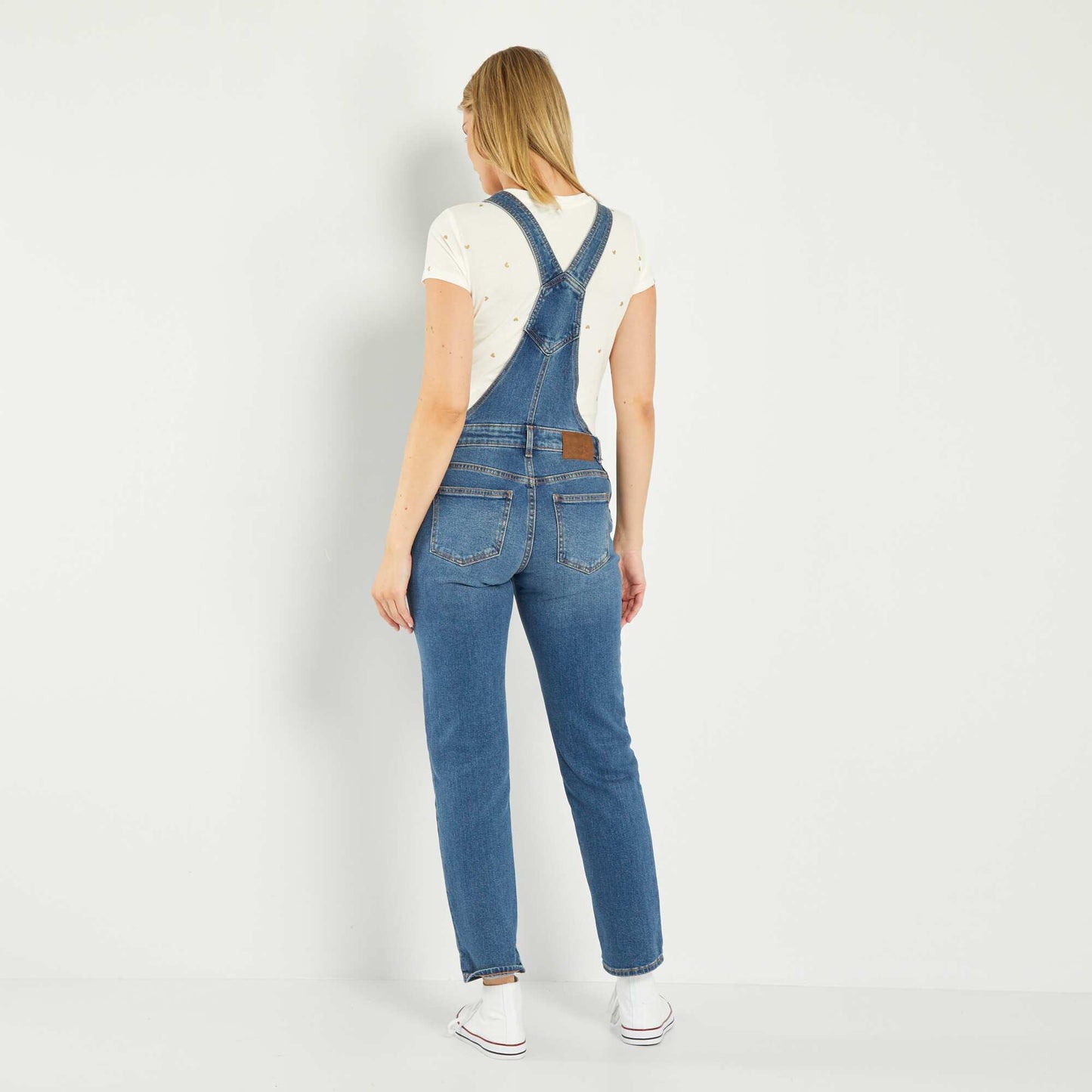 Eco-design maternity dungarees BLUE