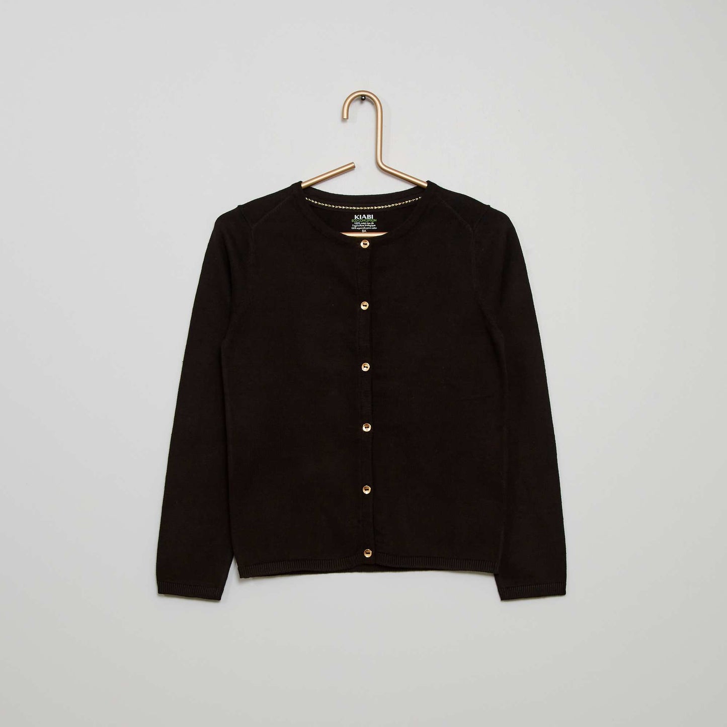 Fine knit cardigan black