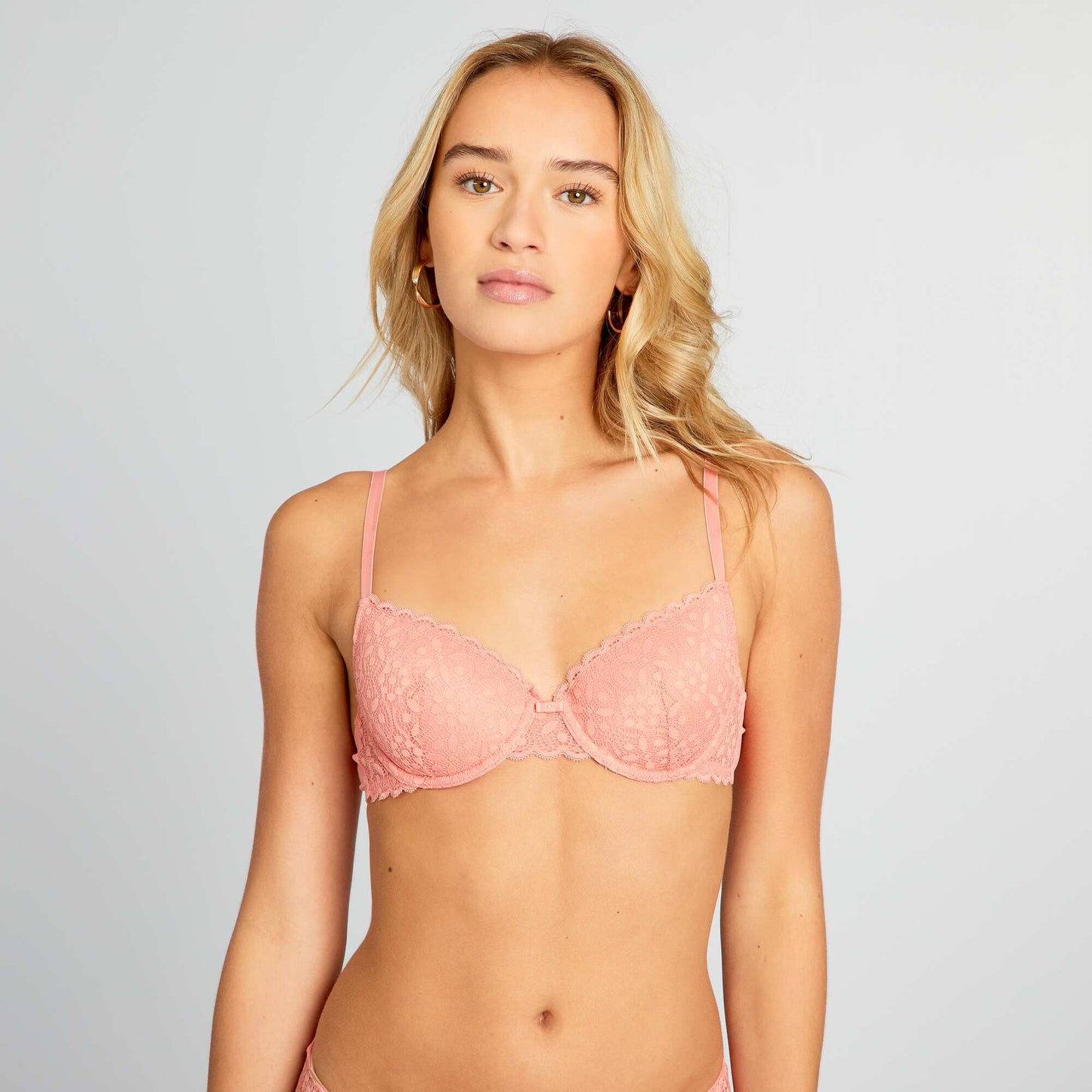 Padded lace bra PINK