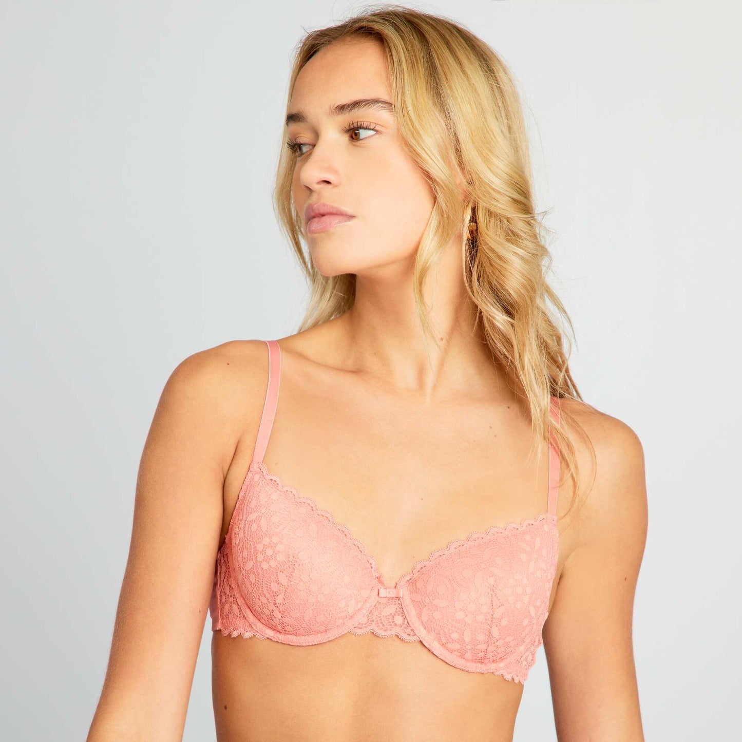 Padded lace bra PINK