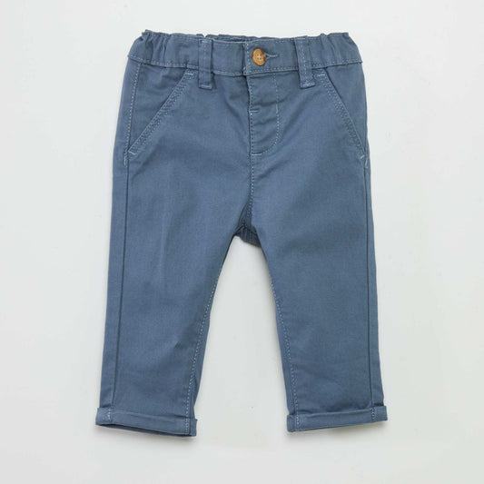 Plain chinos BLUE