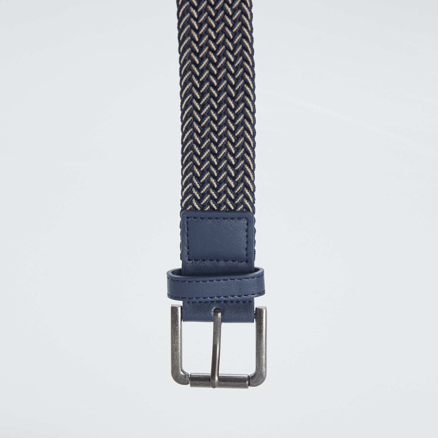 Braided elasticated belt BLUE