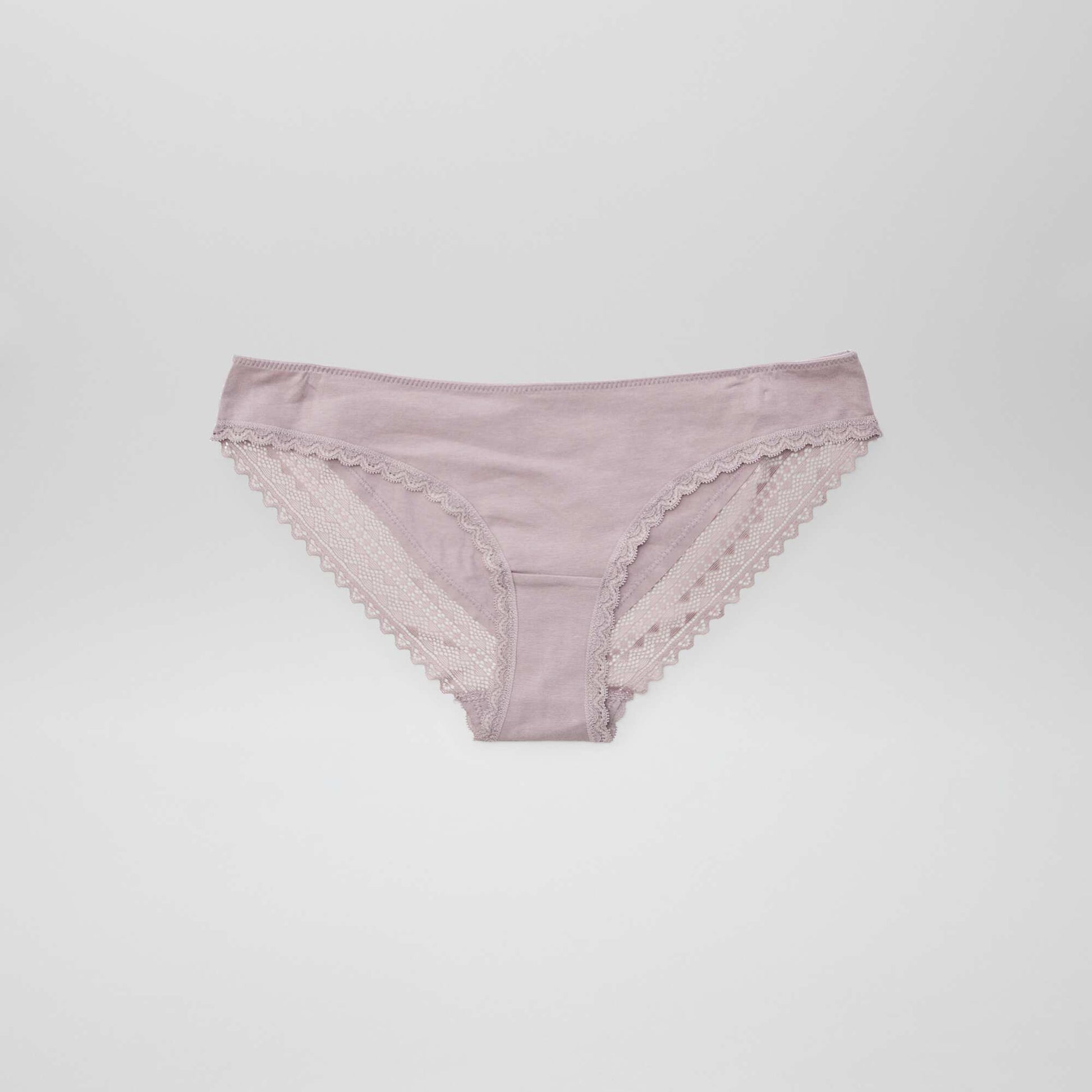 3-Pack Cotton and Lace Panties PINK