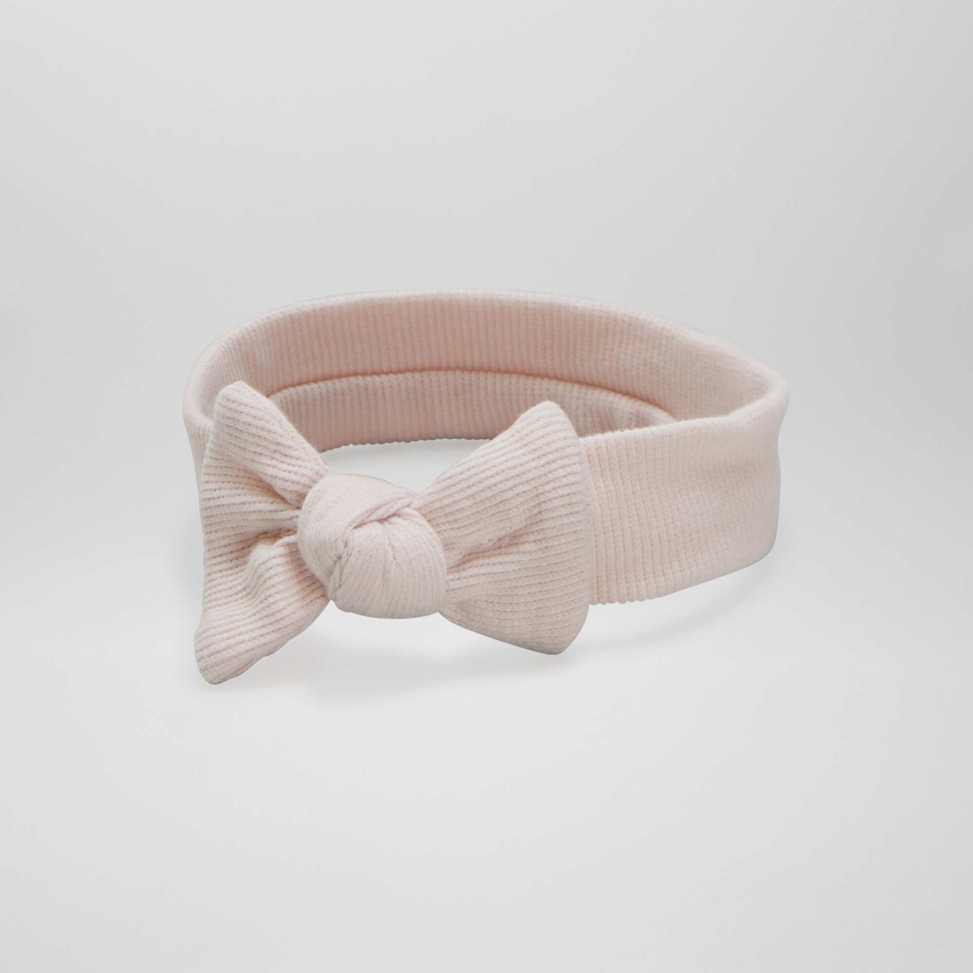 Ribbed jersey headband PINK