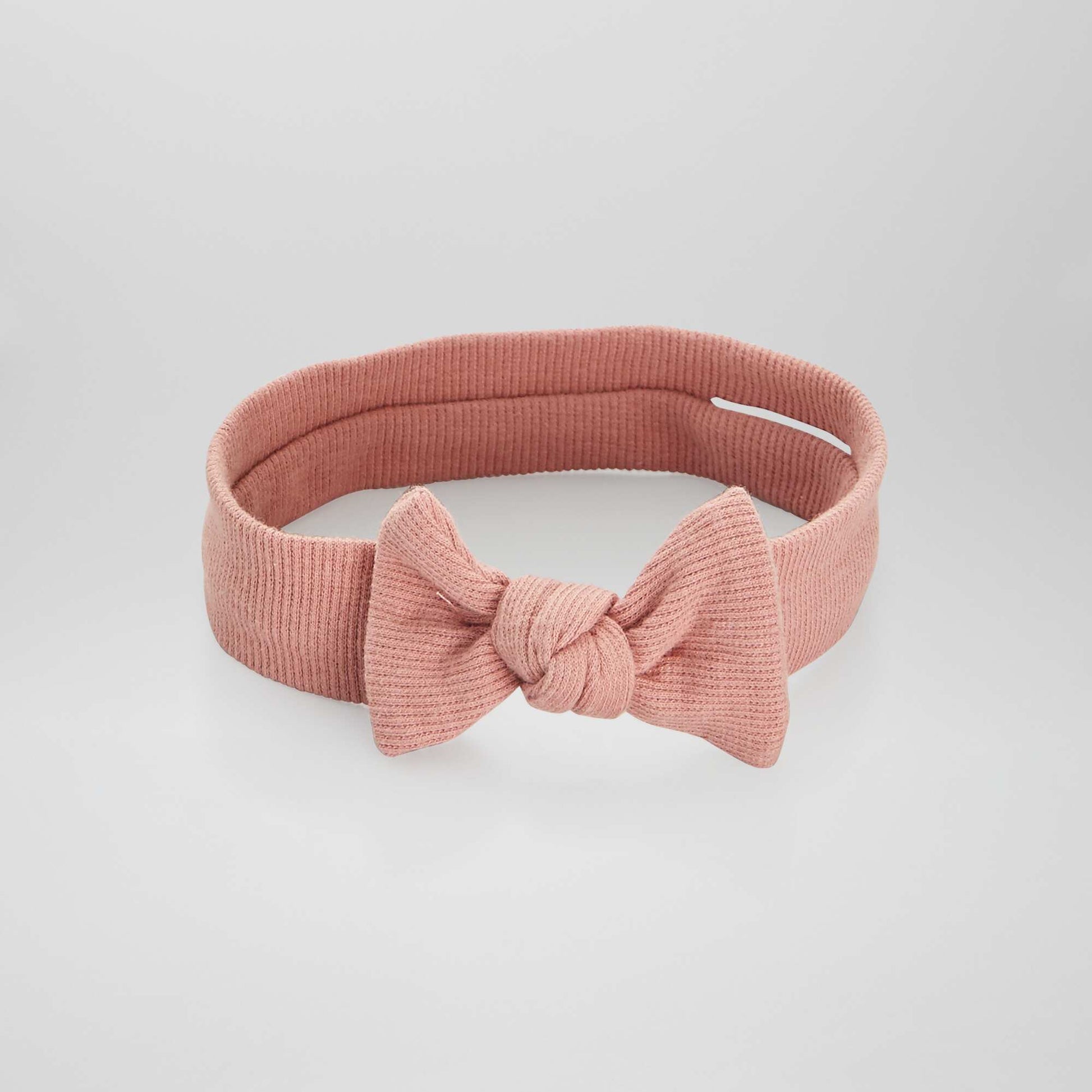 Ribbed jersey headband ROSE ASH