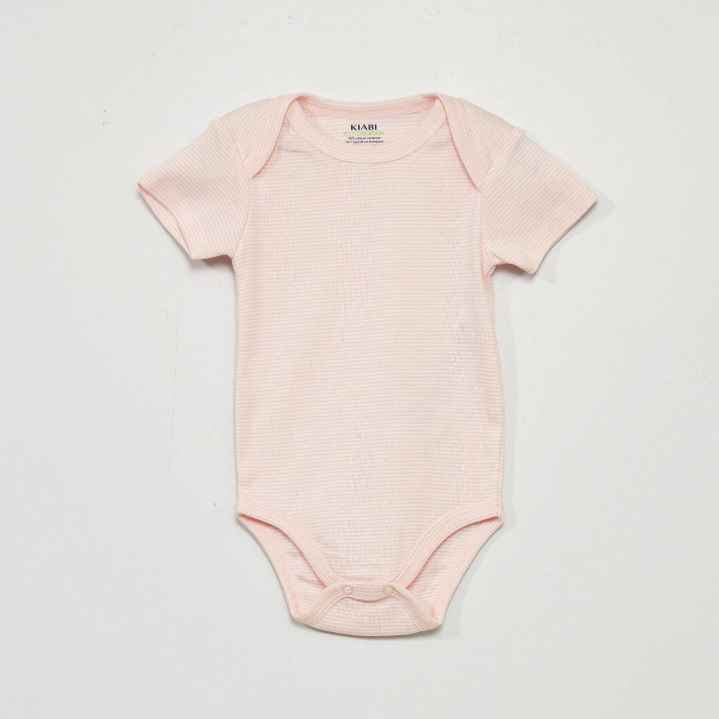 Pack of 3 eco-design bodysuits PINK