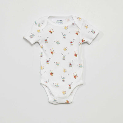 Pack of 3 eco-design bodysuits WHITE