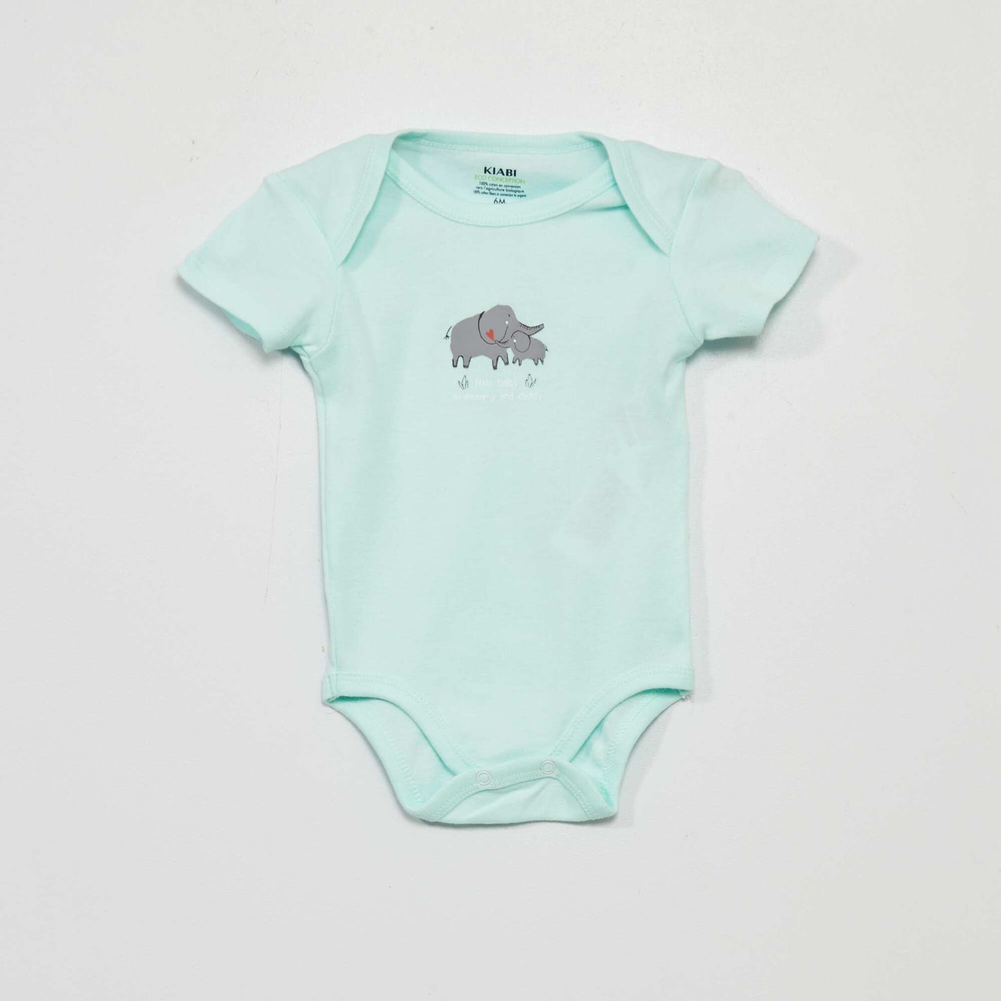 Pack of 3 eco-design bodysuits BLUE