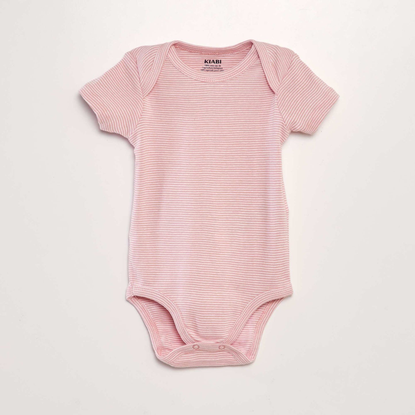 Pack of 3 eco-design bodysuits PINK