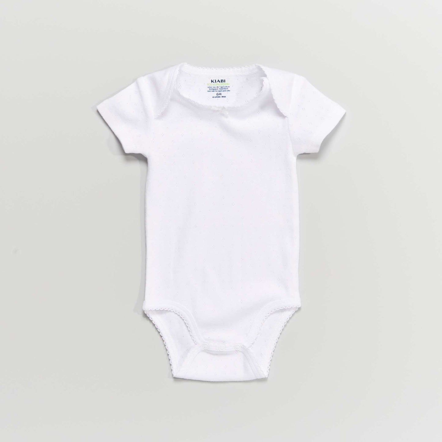 Pack of 3 eco-design bodysuits WHITE