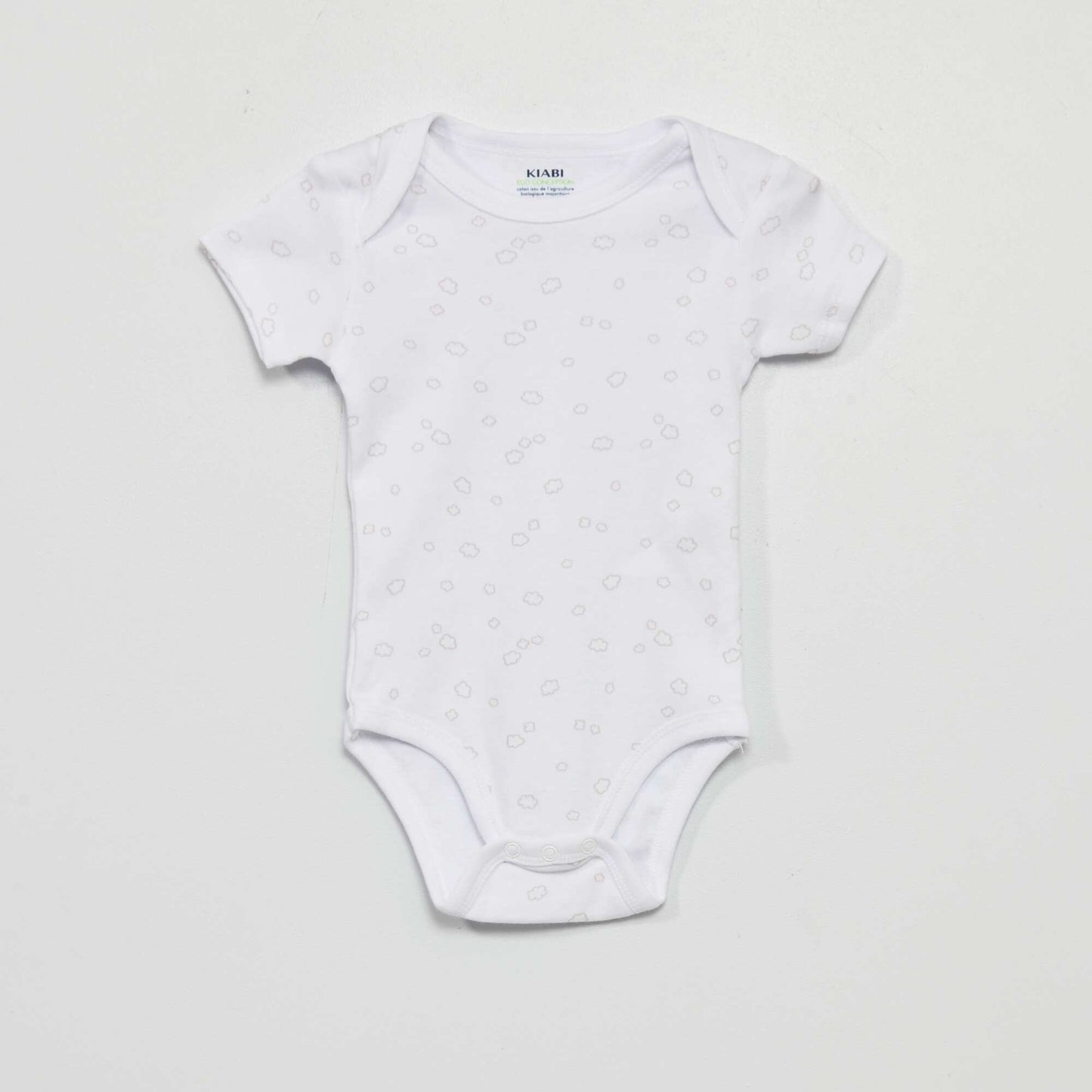 Pack of 3 eco-design bodysuits WHITE