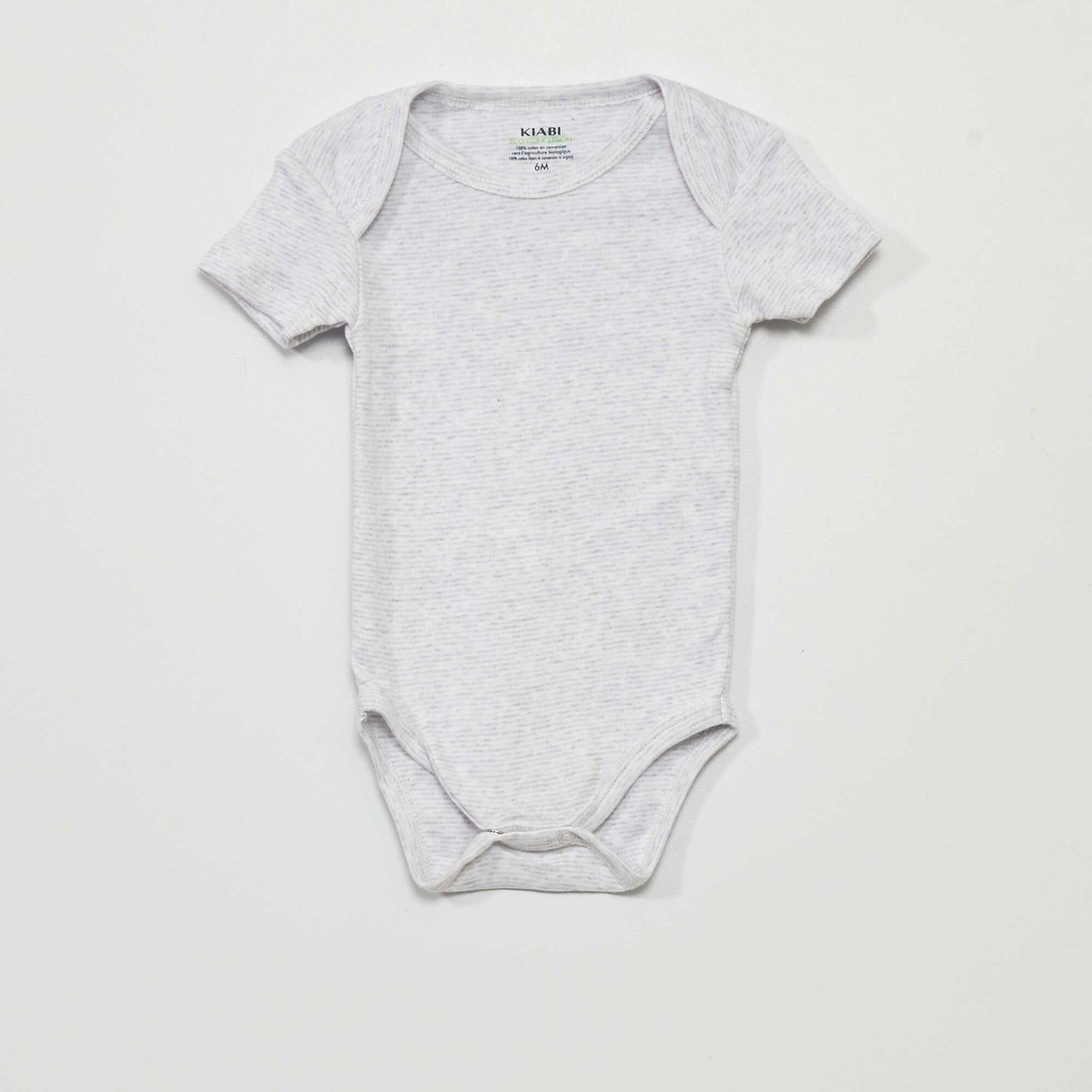 Pack of 3 eco-design bodysuits GREY