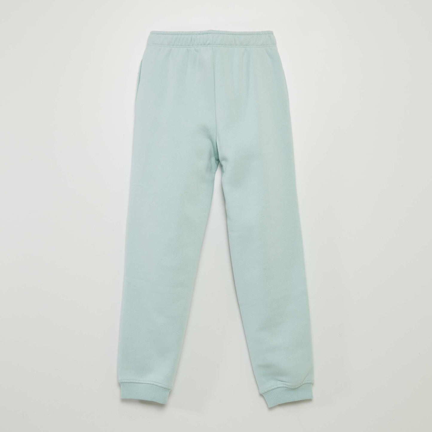 Sweatshirt fabric joggers with elasticated waist BLUE