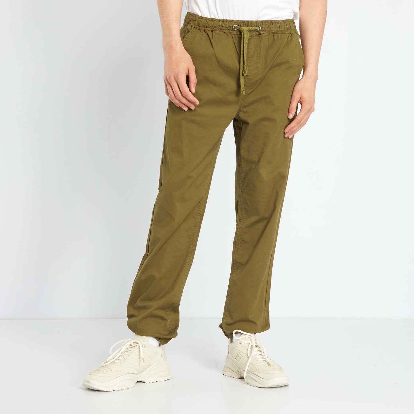 Jogger-style trousers KHAKI