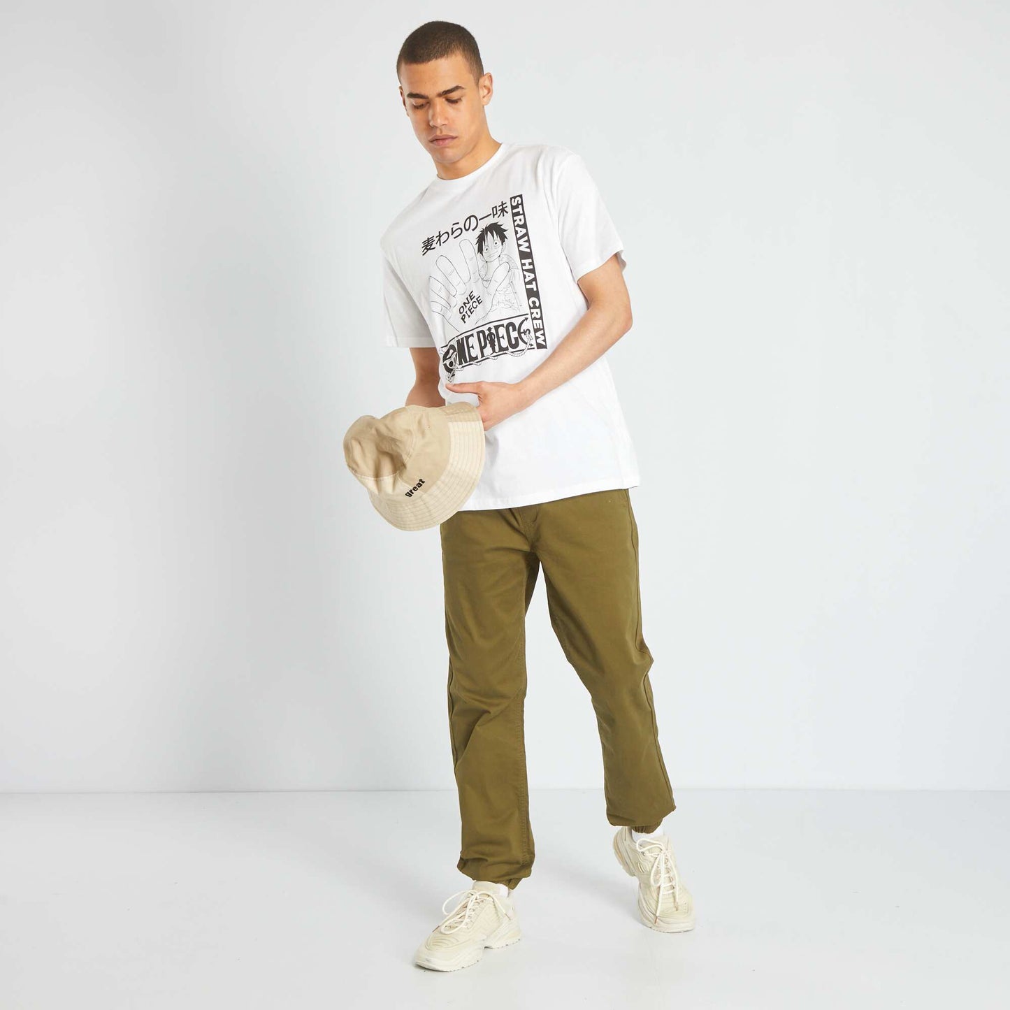 Jogger-style trousers KHAKI