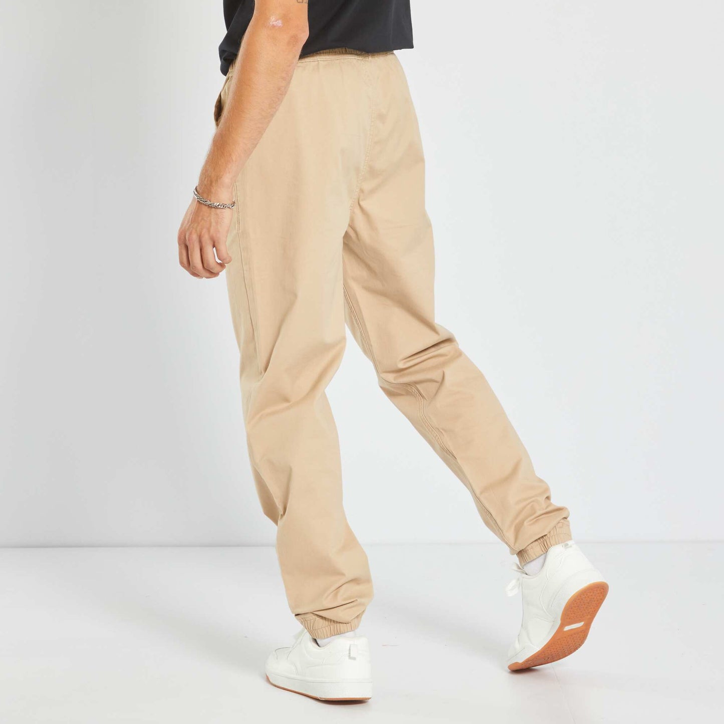 Jogger-style trousers BEIGE