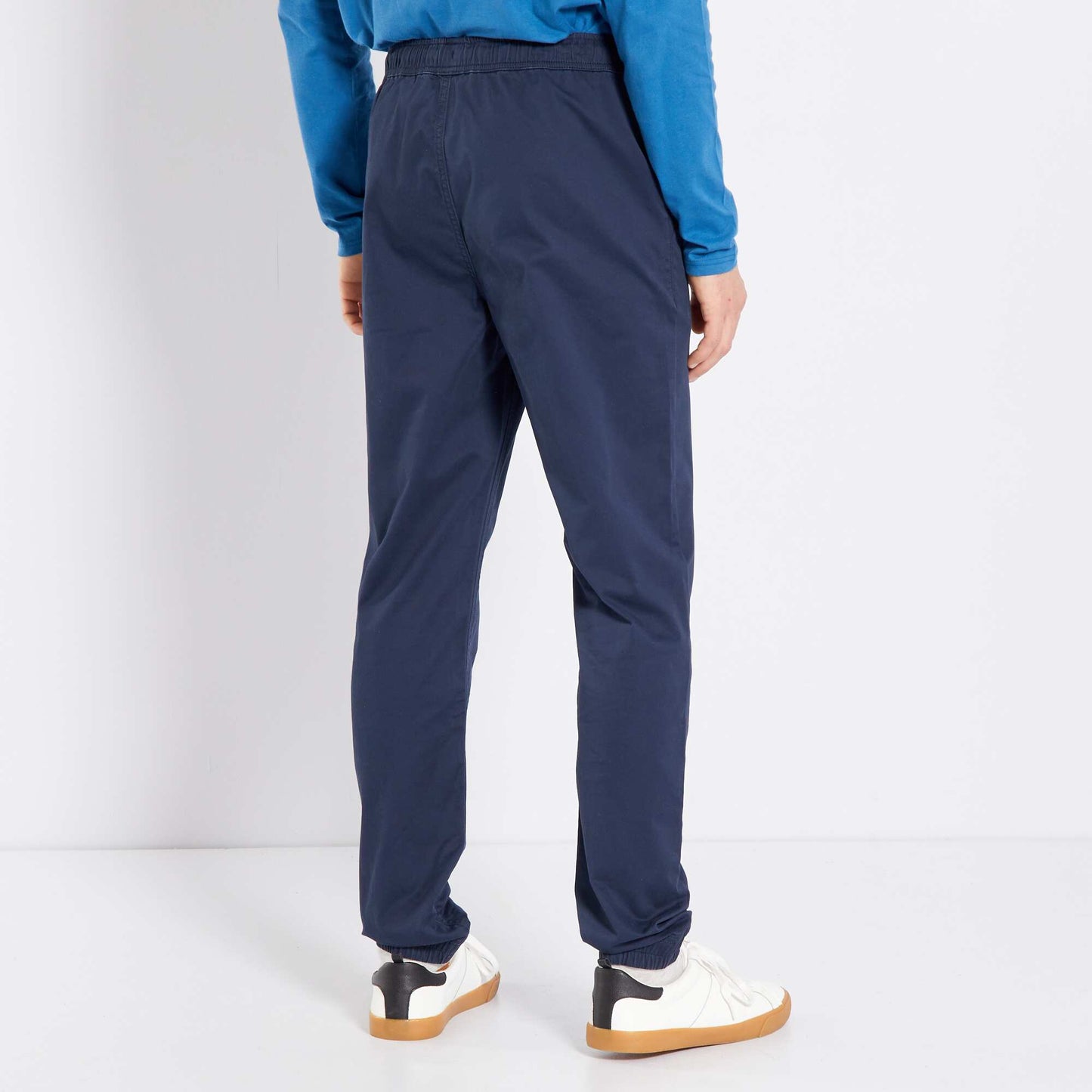 Jogger-style trousers blue