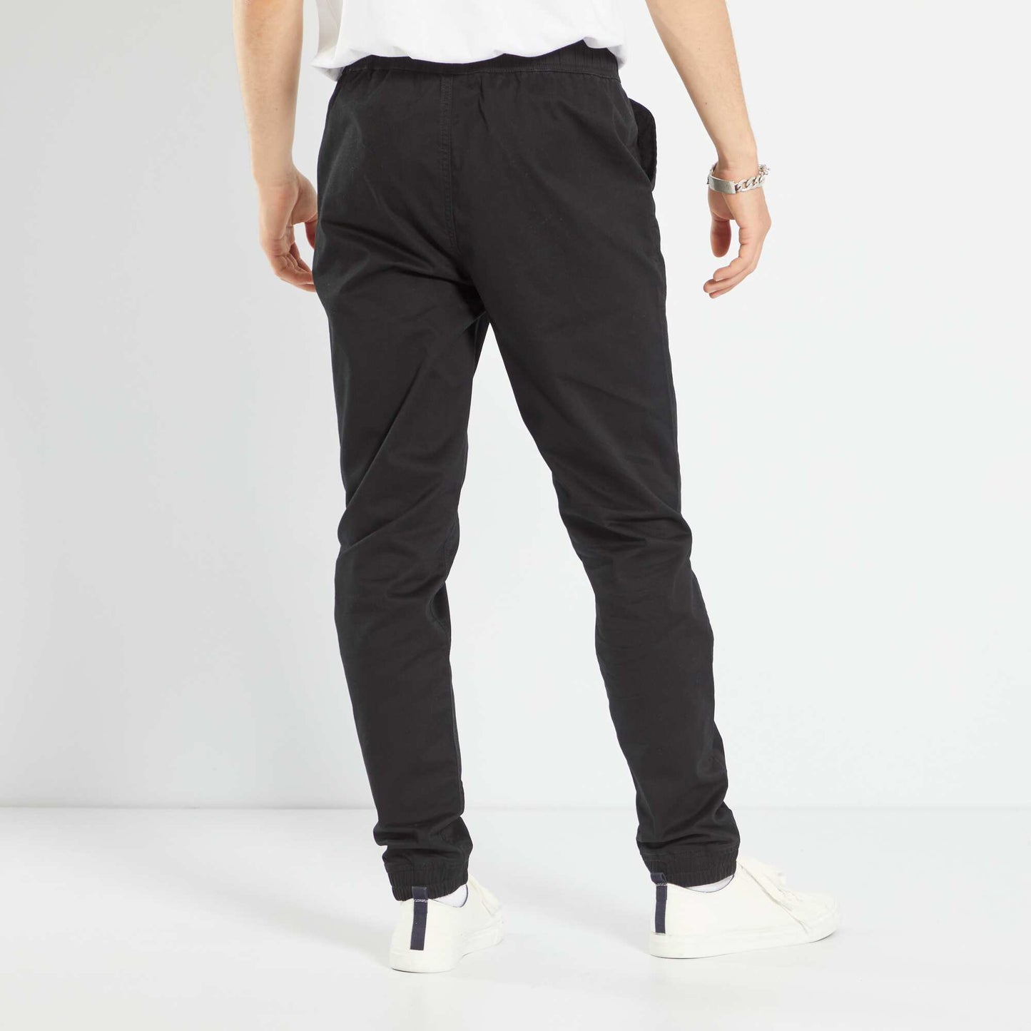 Jogger-style trousers Black