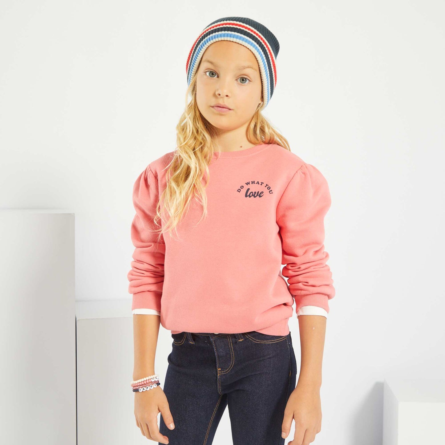 Round neck sweatshirt PINK