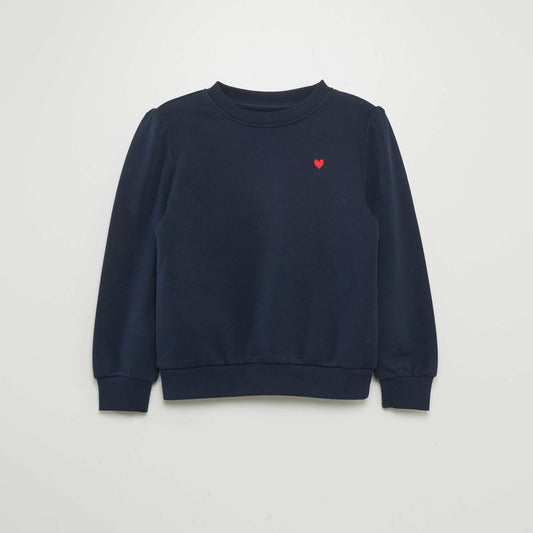 Round neck sweatshirt BLUE