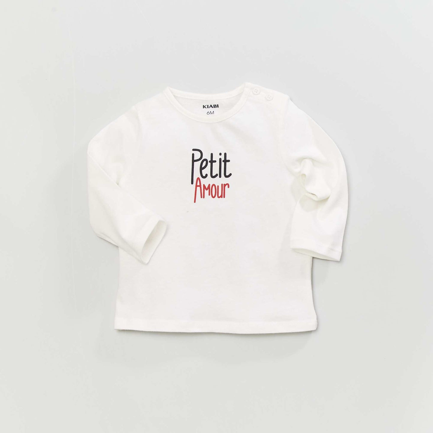 Jersey knit T-shirt WHITE