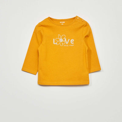 Long-sleeved printed T-shirt GOLD LOVE